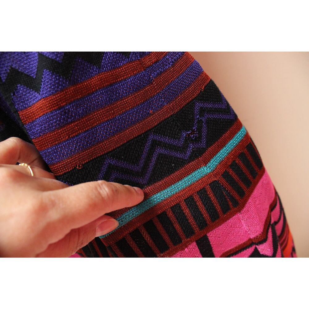 Missoni Chevron Colorful Jungle Words Knit Dress Size 40/US 4 - Picture 10 of 12
